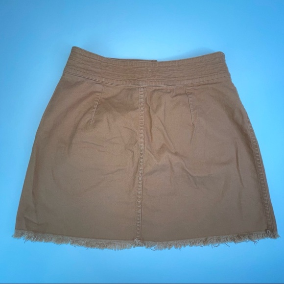 Madewell High-Waist A Line Snap Skirt Brown 00 - Picture 7 of 16